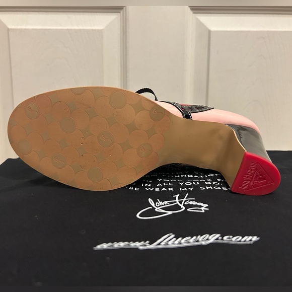 John Fluevog Attic Tutti Mary Jane With Heart in Pink, size 9 - Picture 9 of 14